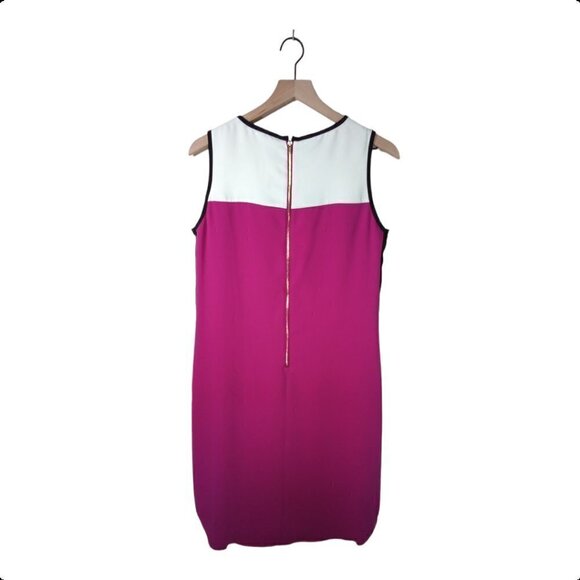 Calvin Klein Colorblock Sleeveless Shift Mini Dress Size 10 - Picture 3 of 6